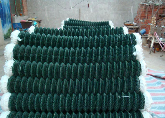 5mm Metal 4 Foot Chain Link Fence Pvc Diamond Mesh Fence Smooth Surface