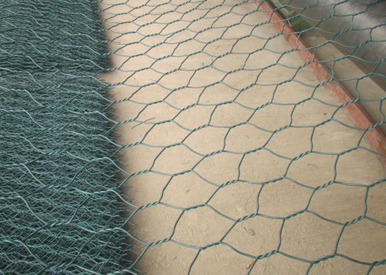 رودخانه اسلاید تصفیه سیم سیم گابیون آلیاژ روی روی آلومینیوم 80mm * 100mm