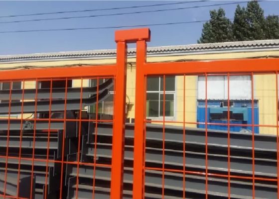 سیم های 3.5 میلی متری پانل های نرده متحرک نرده های فلزی موقت با حرارت